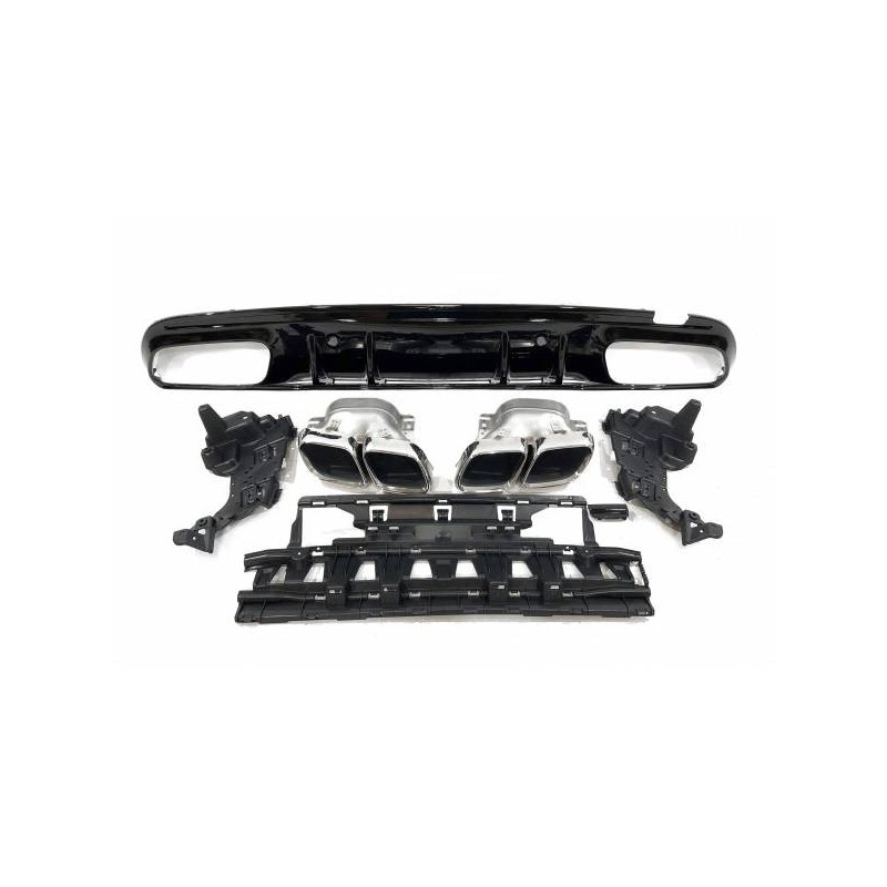 Difusor Trasero Mercedes W205 2019 4P / SW Look C63 ABS