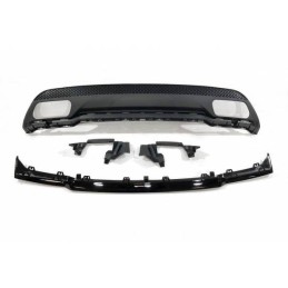 Difusor Trasero Mercedes W176 2012-2018 Look A45 ABS