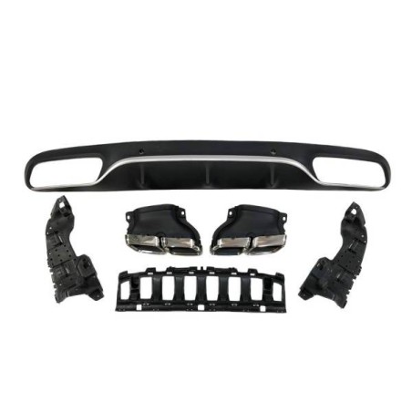 Difusor Trasero Mercedes W205 2014-2018 Coupe AMG Look C63 ABS
