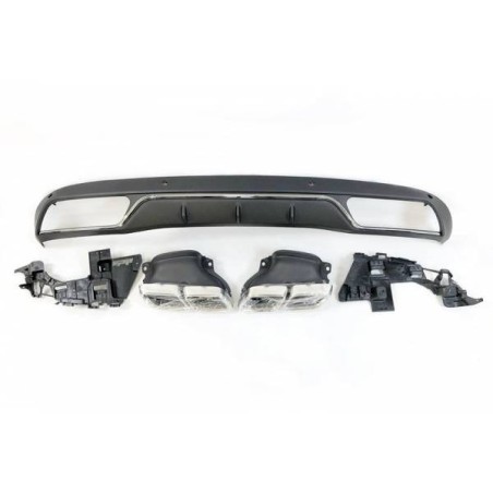 Difusor Trasero Mercedes W205 2014-2018 4P / SW Look C63 ABS