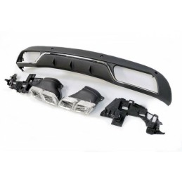 Difusor Trasero Mercedes W205 2014-2018 4P / SW Look C63 ABS