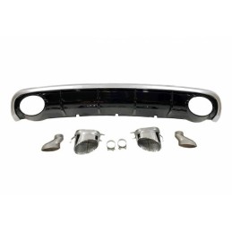 Difusor Trasero Audi A6 Sedan / Avant C7 2011-2014 Look RS6 ABS