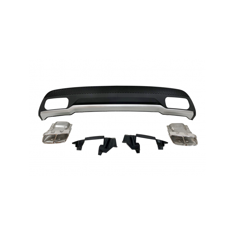 Difusor Trasero Mercedes W176 2012-2018 Look A45 ABS