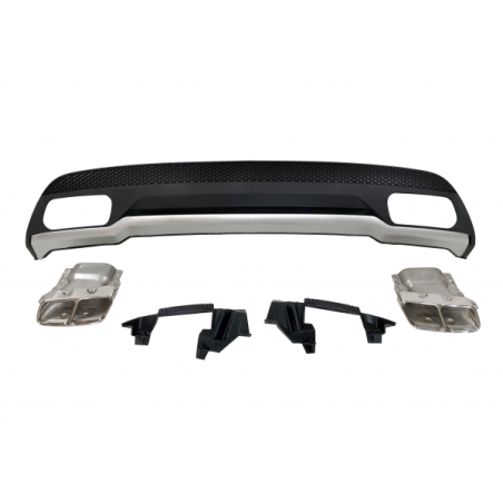 Difusor Trasero Mercedes W176 2012-2018 Look A45 ABS