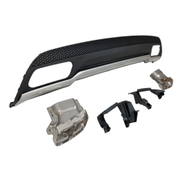 Difusor Trasero Mercedes W176 2012-2018 Look A45 ABS
