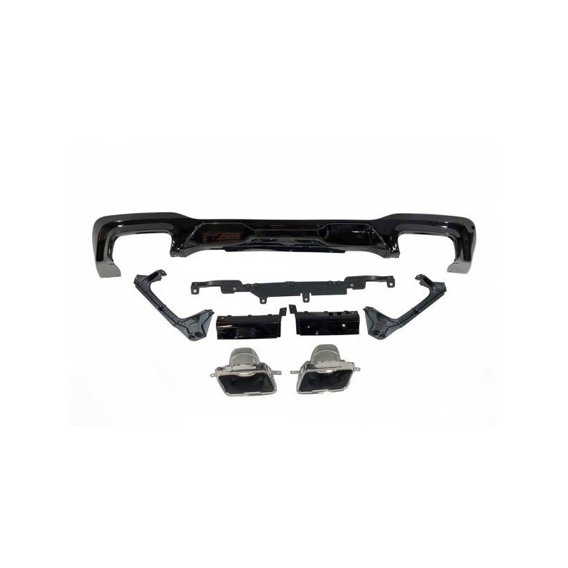 Difusor Trasero BMW F44 look M Performance Brillante Negro