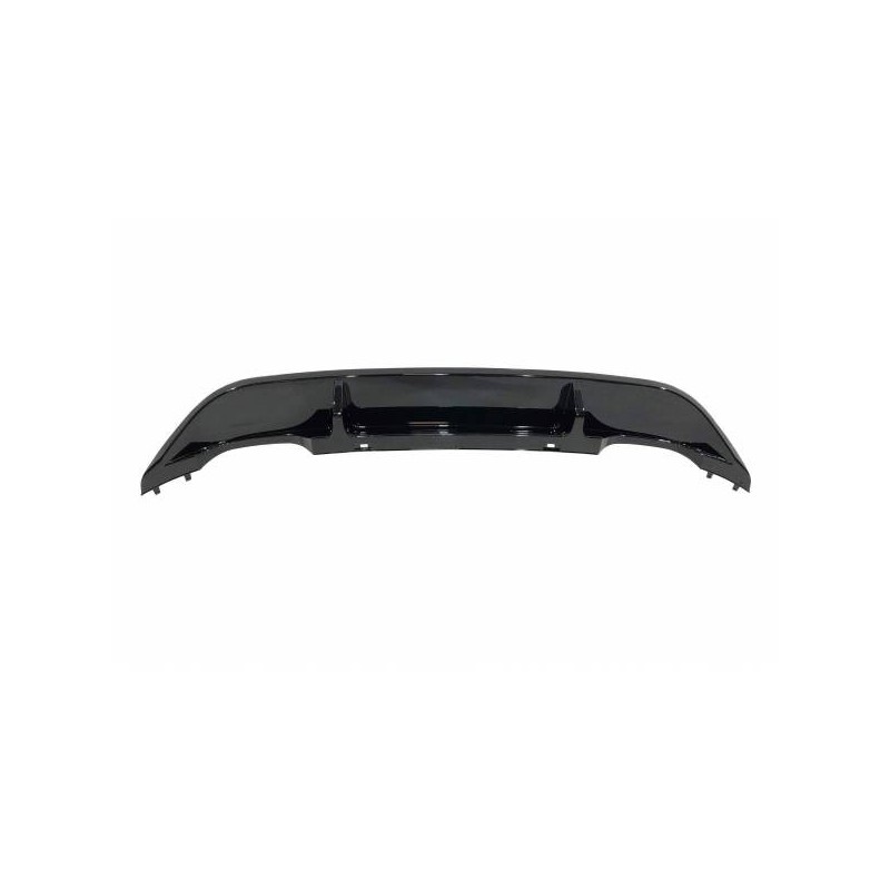 Difusor Trasero Volkswagen Golf 7 2013-2016 look R Negro Brillante