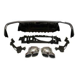 Difusor Trasero Mercedes W213 2020+ 4 puertas look AMG E63 ABS