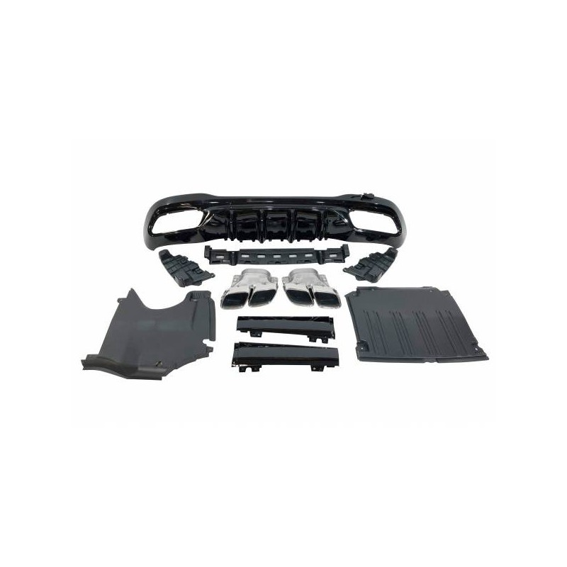 Difusor Trasero Mercedes W206 Look C63