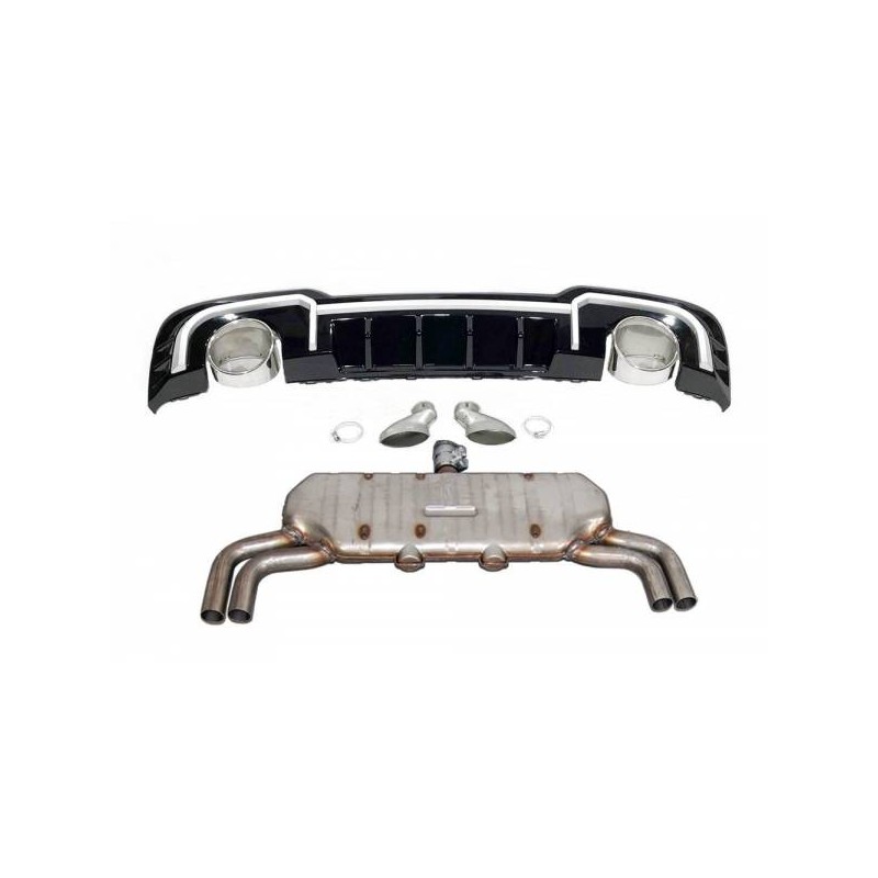 Difusor Trasero Audi A3 Sportback 2016-2019 Look RS3 ESCAPE