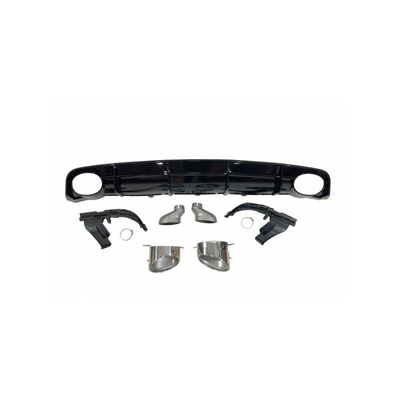 Difusor Trasero Audi A6 / A6 Avant Look RS6 2015-2018 C7 S-Line ABS