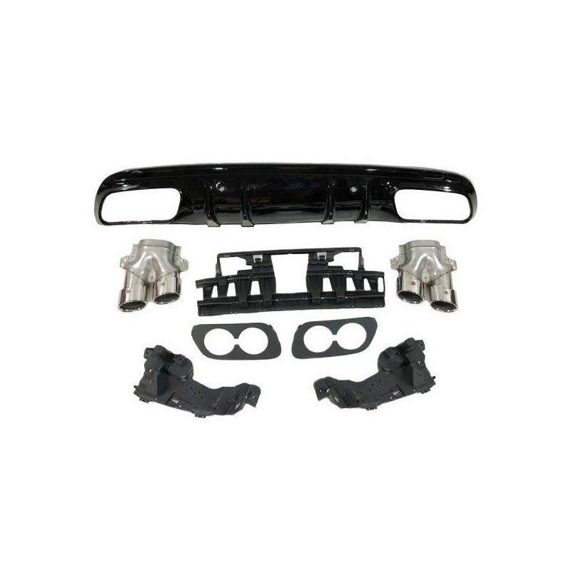 Difusor Trasero Mercedes W205 2019+ 4P / SW AMG Look C43