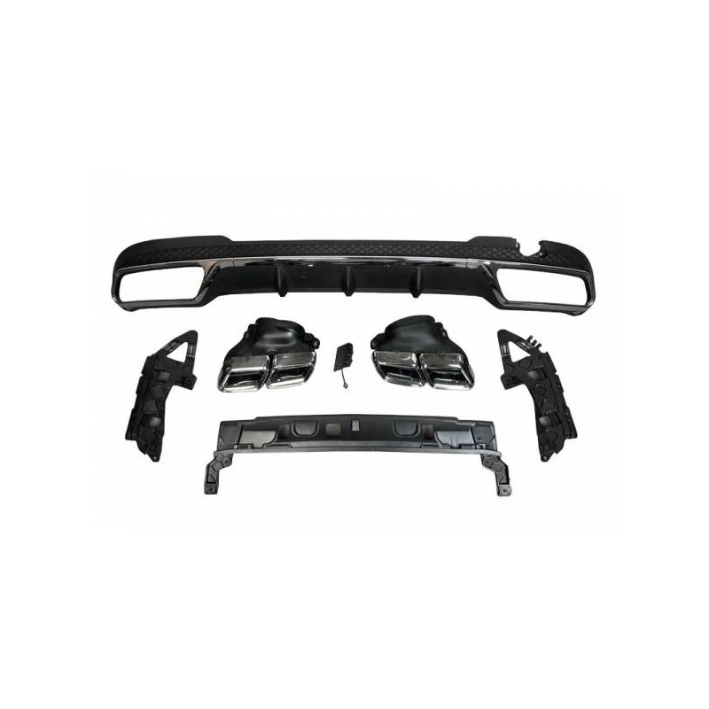 Difusor Trasero Mercedes W212 2014-2015 SW / 4P Look AMG E63