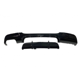 Difusor Trasero BMW E90 / E91 look M Performance Negro Brillo