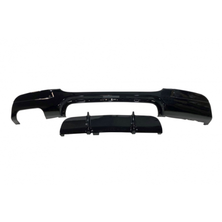 Difusor Trasero BMW E90 / E91 look M Performance Negro Brillo