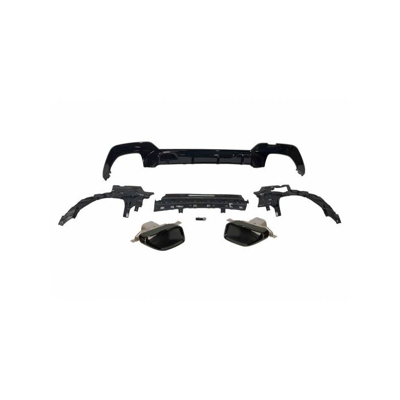 Difusor Trasero BMW G20 / G21 340 Look M Performance Brillante Negro