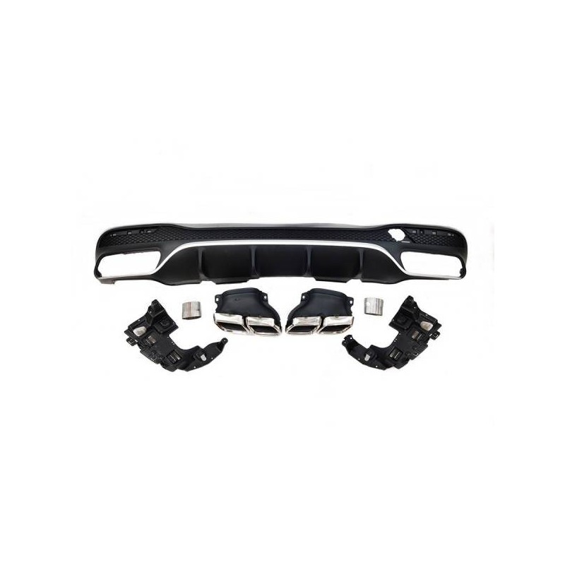 Difusor Trasero Mercedes W166 GLE 350 AMG look 63 Colas
