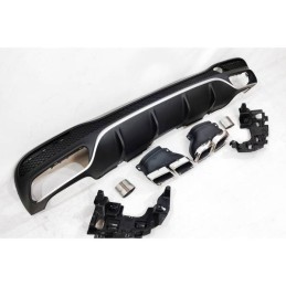 Difusor Trasero Mercedes W166 GLE 350 AMG look 63 Colas