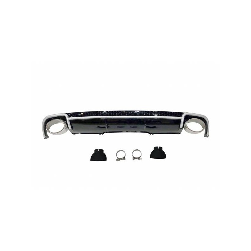 Difusor Trasero Audi A4 B9 2016+ Look RS4 ABS