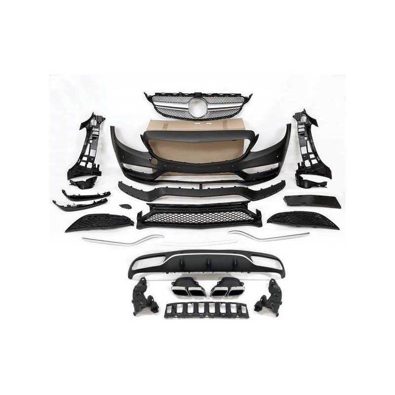 Kit De Carrocería Mercedes W205 2014-2018 2P AMG Look C63