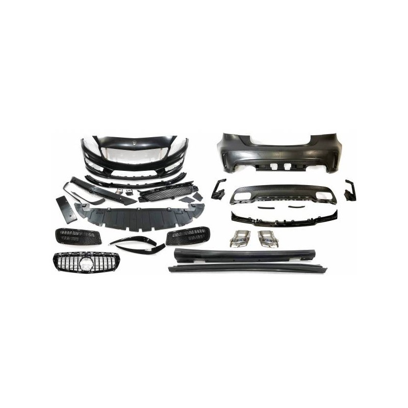 Kit Carrocería Mercedes W176 A45 2012-2015 Look AMG  Parrilla
