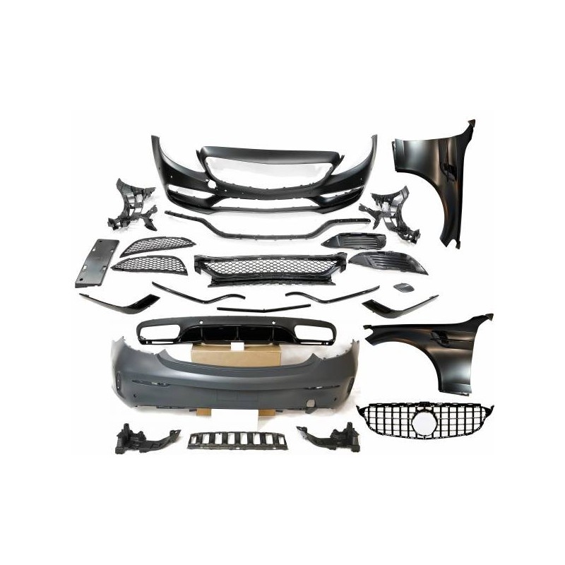 Kit De Carrocería Mercedes W205 2014-2018 Coupe Look AMG C63