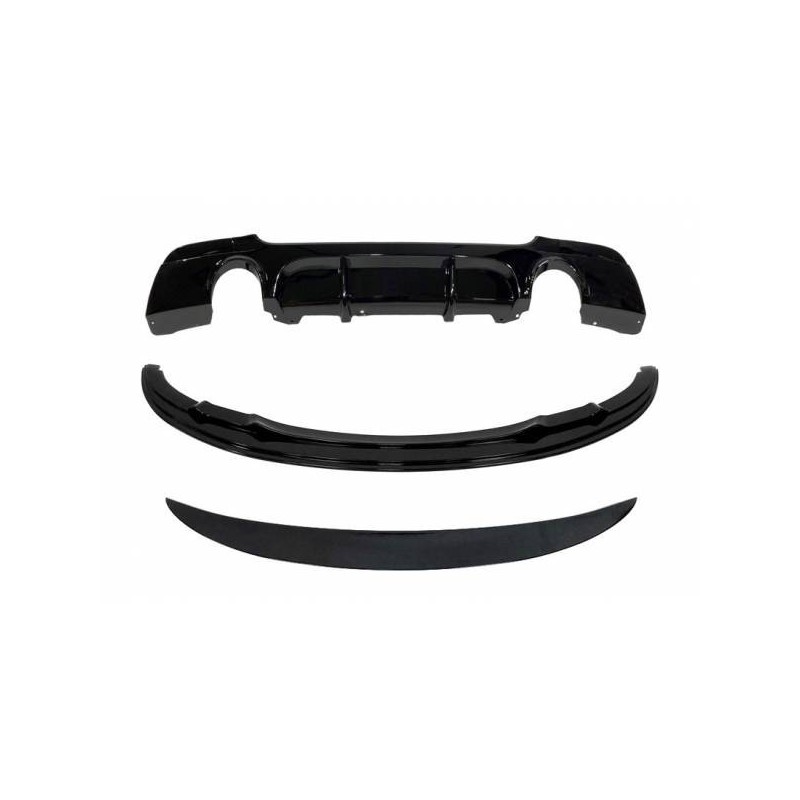 Kit De Carrocería BMW BMW E92 2006-2009 look M Performance Negro brillante