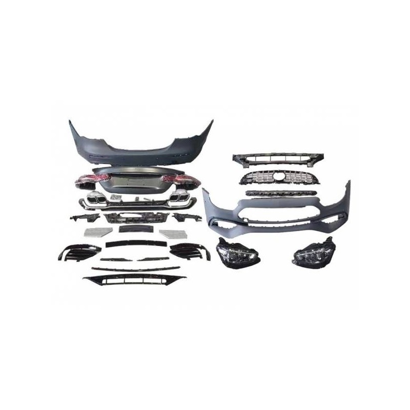 Kit De Carrocería Mercedes W213 2016-2019 look E63S Actualizado a versión 2020