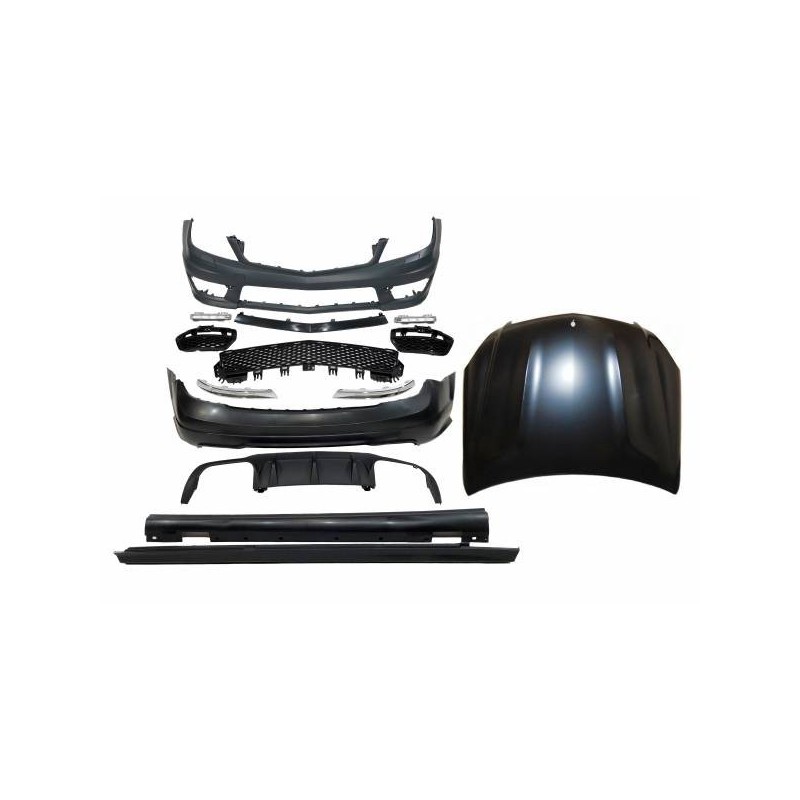 Kit De Carrocería Mercedes W204 2007-2013 Look AMG Capó