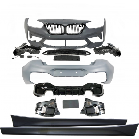 Kit De Carrocería BMW F20/F21 LCI M2C 2 Salidas doble Brillante Negro
