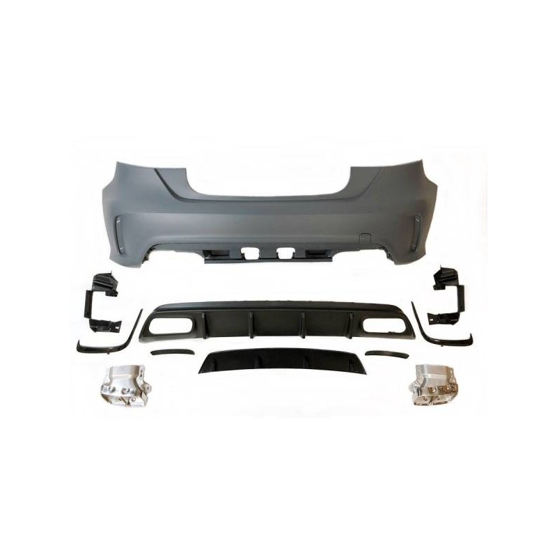 Paragolpes Trasero Mercedes W176 2012-2018 A45 Look AMG Sensores