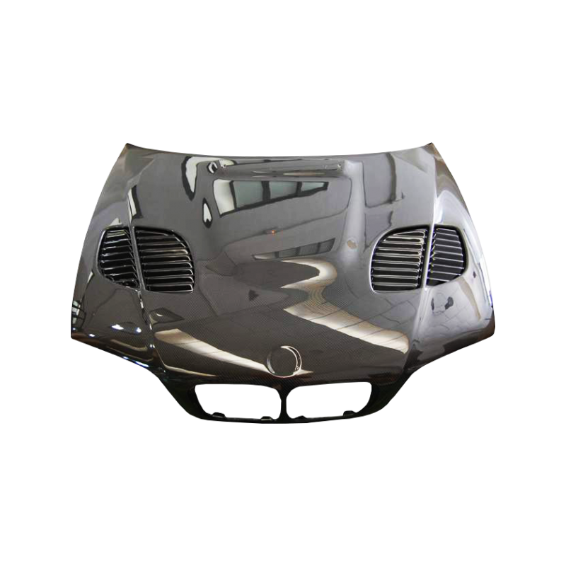 Capó Carbono BMW E46 '02-06 2P. Look M3 GTR C/T