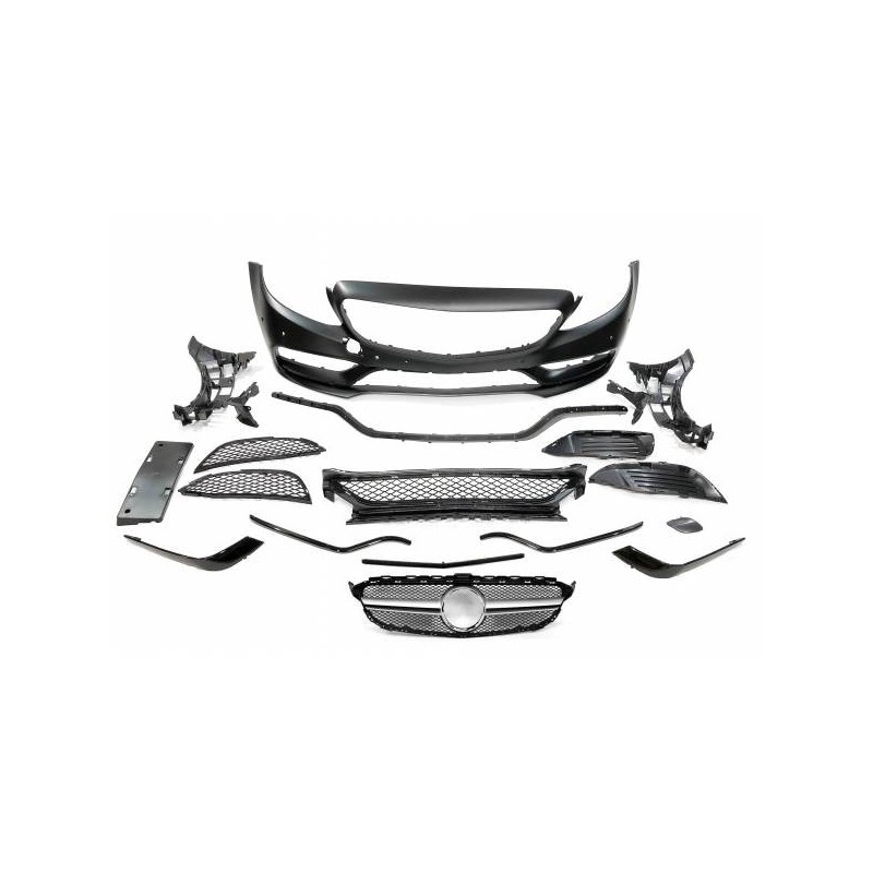 Paragolpes Delantero Mercedes W205 2014-2018 2P / 4P / SW look AMG C63