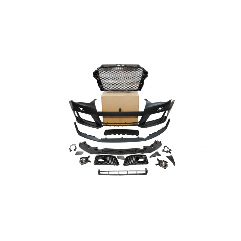 Paragolpes Delantero Audi A3 V8 13-15 Sportback / 3 Puertas  Look RS3 II Antinieblas