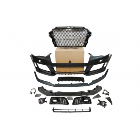 Paragolpes Delantero Audi A3 V8 13-15 Sportback / 3 Puertas  Look RS3 II Antinieblas