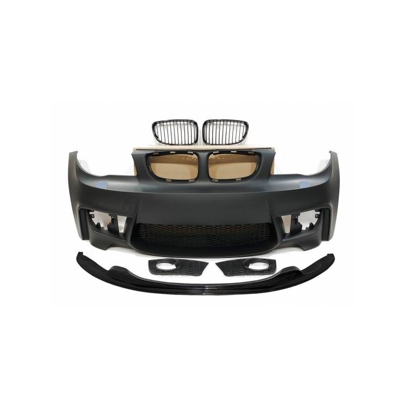 Paragolpes Delantero BMW E82/E88/E87/E81  Look M1 05-11 Spoiler Carbono