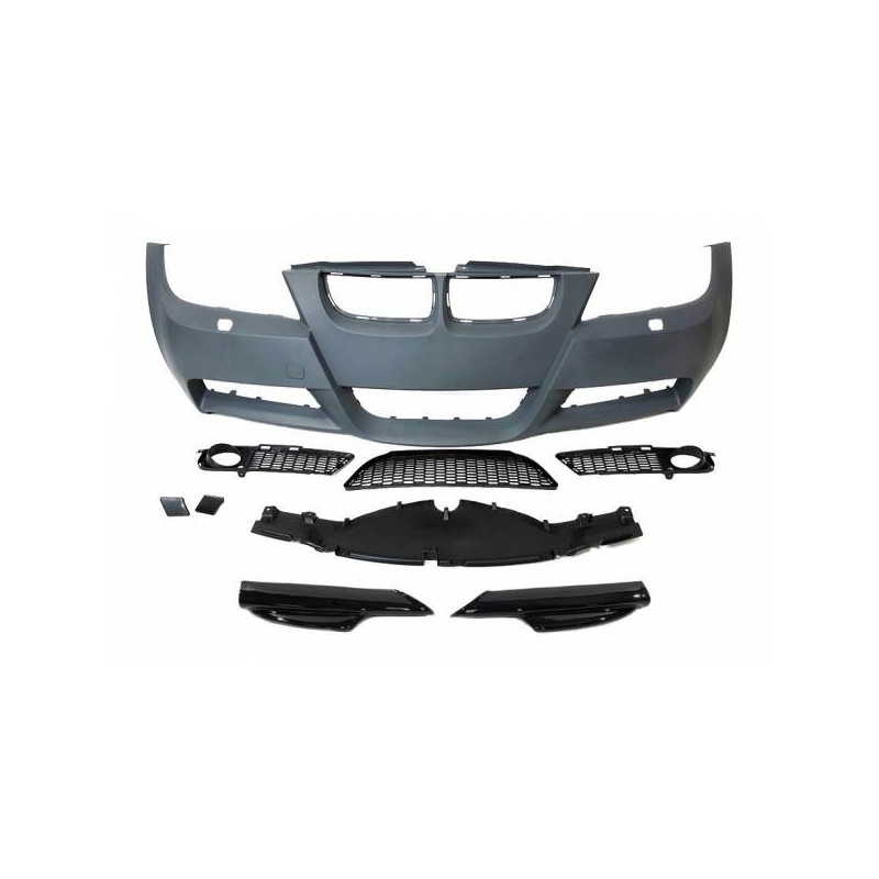 Paragolpes Delantero BMW E90 / E91 05-08 Look M-Tech Punteras Lavafaros ABS