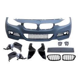 Paragolpes Delantero BMW F30/F31 Look M-Tech Parrilla Antinieblas