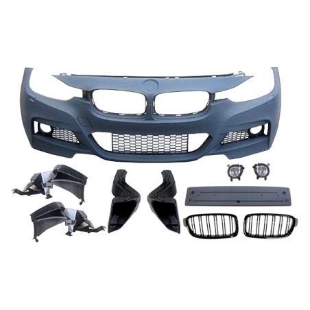 Paragolpes Delantero BMW F30/F31 Look M-Tech Parrilla Antinieblas