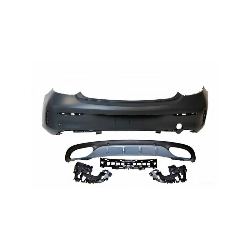 Paragolpes Trasero Mercedes W205 2P 14-18 Look AMG