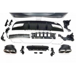 Paragolpes Trasero Mercedes W205 2014-2018 4P Look C63 Colas escape