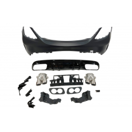 Paragolpes Trasero Mercedes W205 2014-2018 4P Look C43 Colas escape