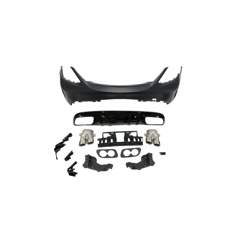 Paragolpes Trasero Mercedes W205 2014-2018 4P Look C43 Colas escape