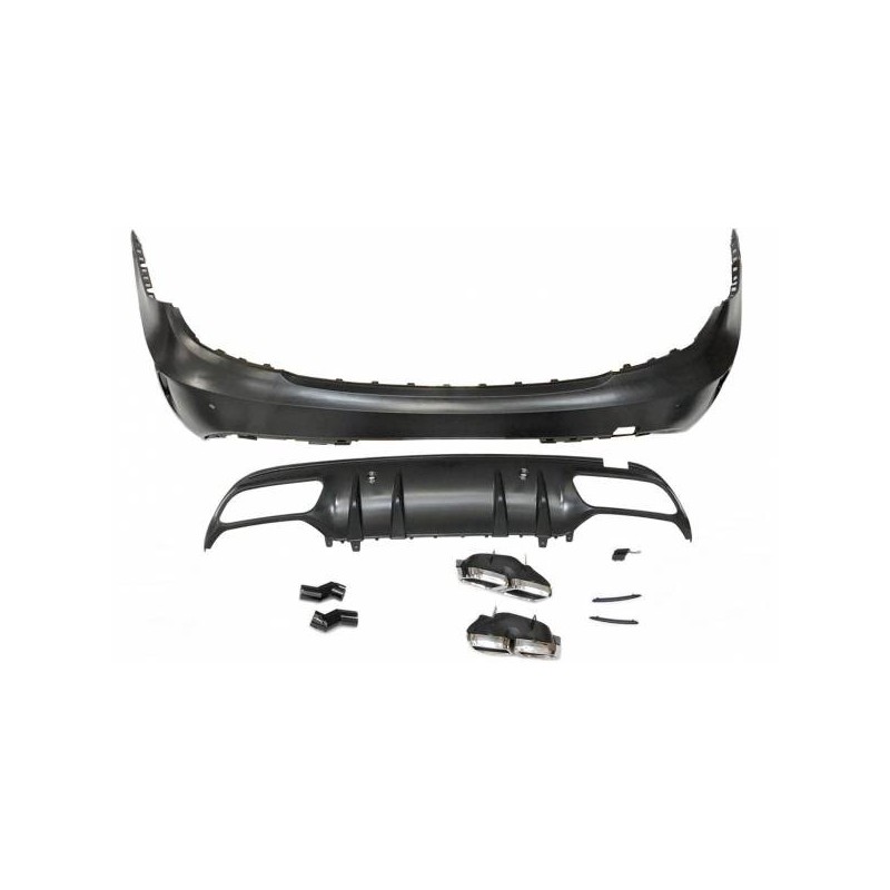 Paragolpes Trasero Mercedes W204 07-13 4 Puertas / Coupe Look W205 C63