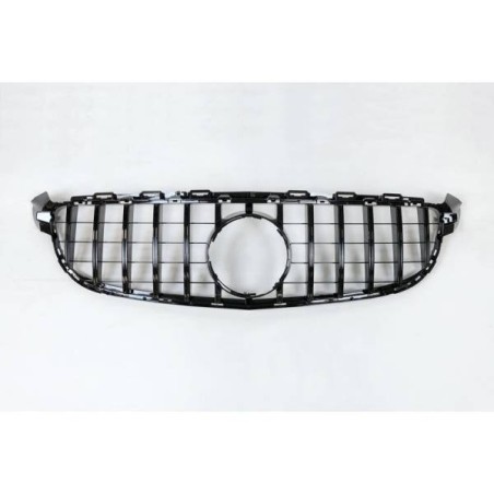 Parrilla Mercedes W205 C63 Look GT Negro Brillante