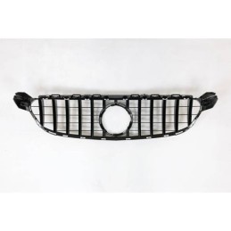 Parrilla Mercedes W205 C63 Look GT Negro Brillante