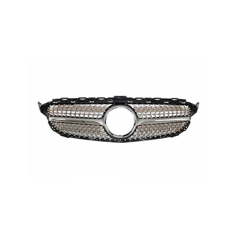 Parrilla Mercedes W205 2014-2018 Look Diamond Chromed