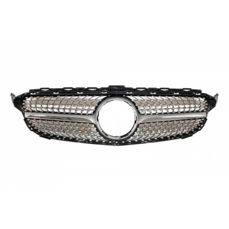 Parrilla Mercedes W205 2014-2018 Look Diamond Chromed