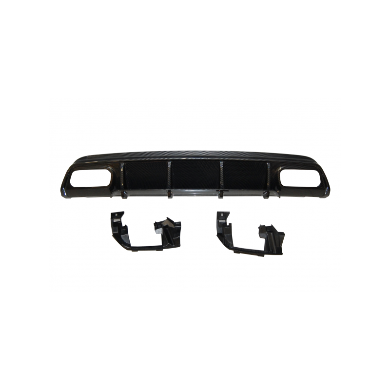 Difusor Trasero Mercedes W176 AMG 2012-2018 Look A45 Carbono