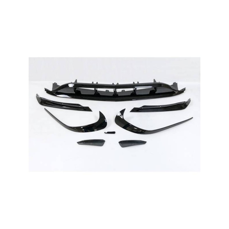 Spoiler Delantero Mercedes W176 16-18 Look AMG A45 Negro Brillante